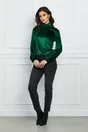 Maleta Dy Fashion verde din catifea