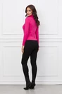 Maleta Gina fucsia cu guler intors