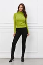 Maleta Gina lime cu guler intors