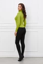 Maleta Gina lime cu guler intors