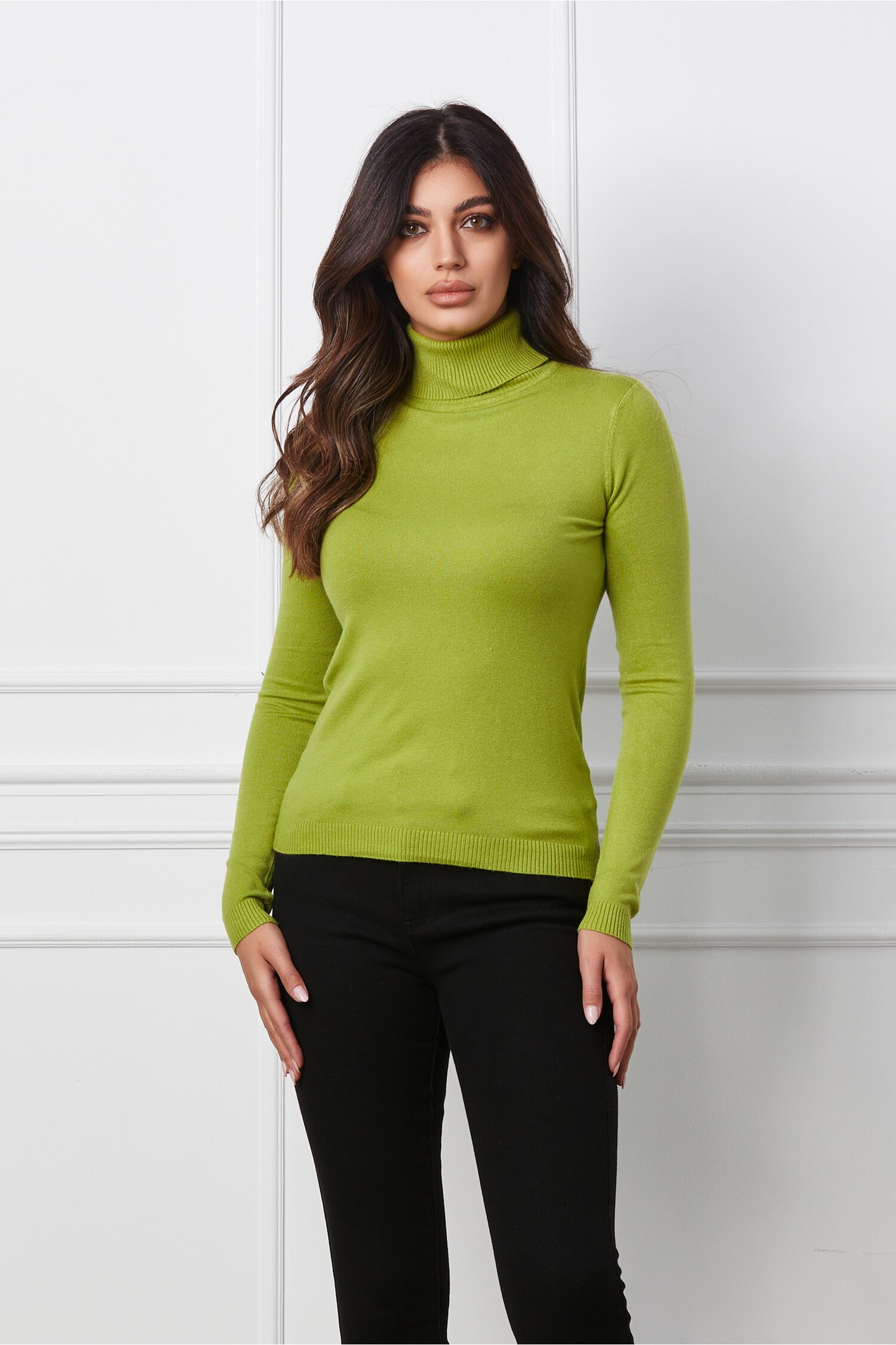 Maleta Madalina verde lime din tricot