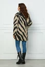 Palton Clara cu zebra print negru