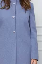 Palton Georgia bleu cu aplicatii pe sistemul de inchidere