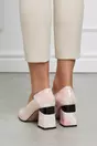 Pantofi Ana roz cu imprimeu marble