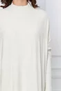 Rochie Daliana ivory din tricot cu model geometric