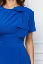 Rochie DY Fashion albastra cu funda la bust