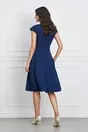 Rochie Dy Fashion bleumarin cu funda si nasturi
