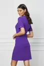 Rochie Dy Fashion mov cu funde la bust