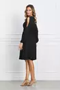 Rochie Dy Fashion neagra cu maneci decupate