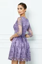 Rochie Ella Collection Anabel lila cu broderie
