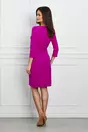 Rochie Flavia fucsia cu lant maxi in talie
