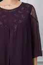 Rochie Hannah mov cu strasuri