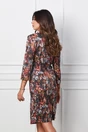 Rochie Irina cu imprimeuri multicolore si buzunare