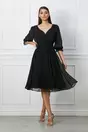 Rochie Mara neagra vaporoasa din voal