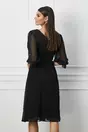 Rochie Mara neagra vaporoasa din voal
