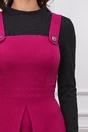 Rochie Moze fucsia cu bretele