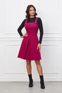 Rochie Moze fucsia cu bretele