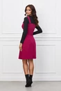 Rochie Moze fucsia cu bretele