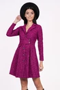 Rochie Moze fucsia din tweed tip sacou