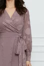 Rochie Moze lila cu cercuri in relief la bust