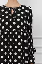 Rochie Moze neagra cu buline mari albe