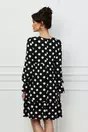 Rochie Moze neagra cu buline mari albe