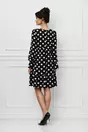 Rochie Moze neagra cu buline mari albe