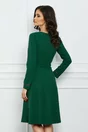 Rochie Moze verde cu broderie la bust