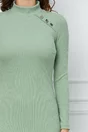Rochie Moze verde fistic din tricot