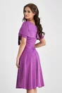 Rochie Moze violet cu funda la bust
