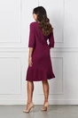 Rochie Olga magenta cu pliuri la baza