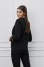 Sacou Dy Fashion negru cu aplicatii