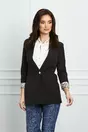 Sacou MBG negru cu print snake pe mansete