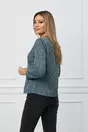 Sacou Sabrina bleu cu buzunare