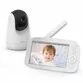 Baby Monitor Video VAVA VA-IH006, Display 5 inch, 720P, Night Vision, Alarma, Temperatura, Wide Angle, Zoom, Pan & Tilt, Alb - 1