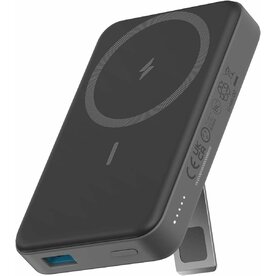 Baterie externa magnetica wireless Anker 633 MagGo, 10.000 mAh, USB-C, suport pliabil, pentru seria iPhone 12/13