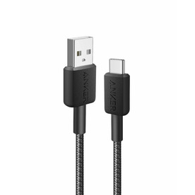 Cablu Anker 322 USB-C la USB-A 0.9 metri, Negru