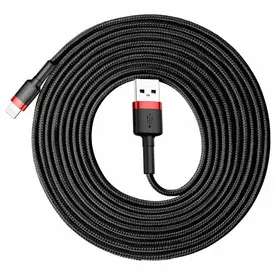 Cablu Baseus Cafule, Lightning - USB, 3 metri, 2A