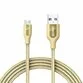 Cablu Micro USB Anker Premium PowerLine+ Nylon 1.8 Metri auriu - 1