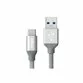Cablu premium Ringke USB-C USB 3.0 argintiu 1 metru - 1