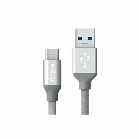 Cablu premium Ringke USB-C USB 3.0 argintiu 1 metru