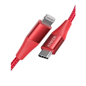 Cablu USB-C - Lightning Anker MFI PowerLine+ II 0.9m Rosu