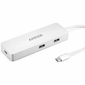 Hub Anker Premium USB-C cu HDMI 4K, Power Delivery, Argintiu