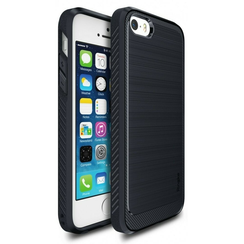 Husa iPhone 5/5s/SE Ringke ONYX MIDNIGHT NAVY + folie Ringke cadou