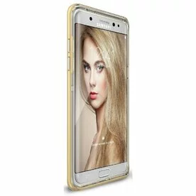 Husa Samsung Galaxy Note 7 Fan Edition Ringke FRAME ROYAL GOLD + BONUS folie protectie display Ringke