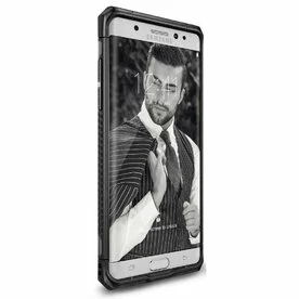Husa Samsung Galaxy Note 7 Fan Edition Ringke MAX GUN METAL + BONUS Ringke Invisible Defender Screen Protector