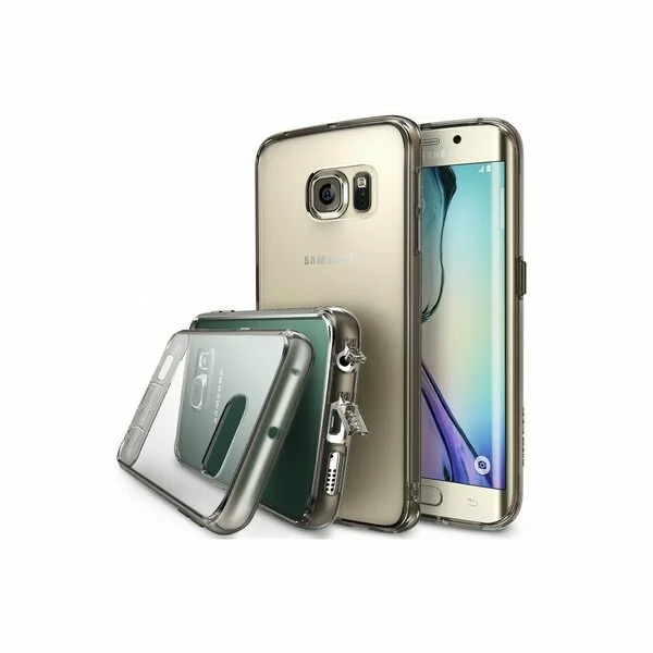 surfing Fifty Descriptive Husa Samsung Galaxy S6 Edge Ringke FUSION SMOKE BLACK+BONUS folie protectie  display Ringke