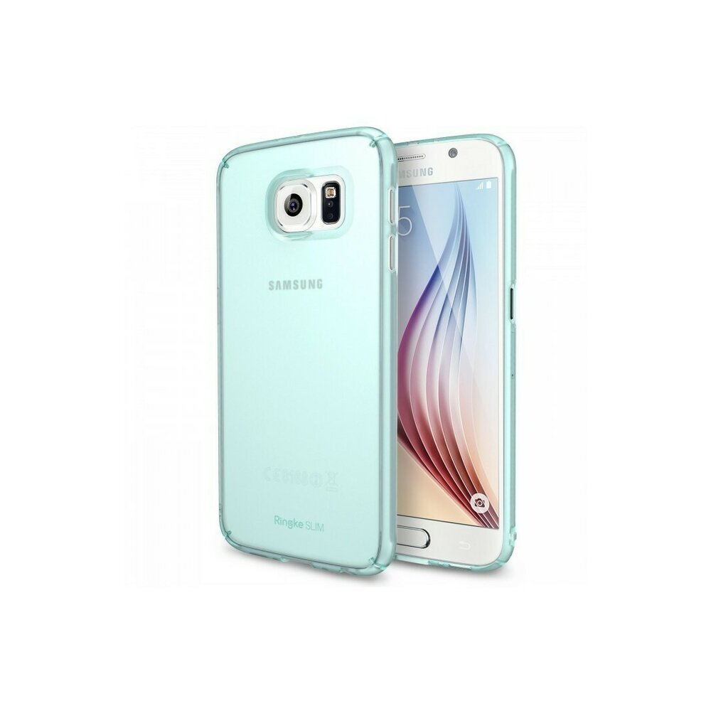 Husa Samsung Galaxy S6 Ringke SLIM FROST VERDE MINT + BONUS folie protectie display Ringke