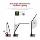 Lampa de birou Smart cu LED TaoTronics TT-DL02 Elune, control Touch, 4 moduri iluminare, 14W, USB, Neagra - 4
