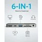 Media Hub Anker PowerExpand Direct pentru iPad Pro, 6-in-1, 60W Power Delivery, USB-C, 4K HDMI, Audio 3.5mm, USB 3.0, microSD - 4